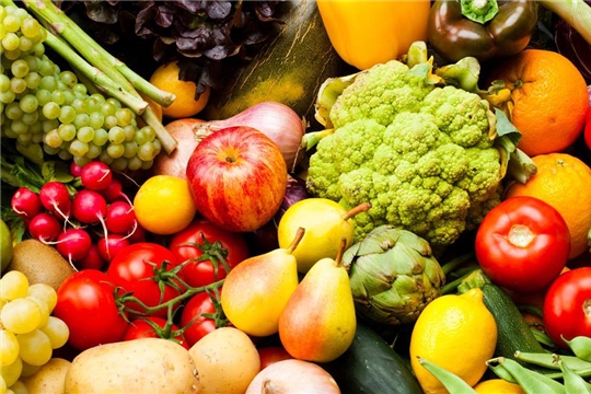Выбор овощей, фруктов и ягод