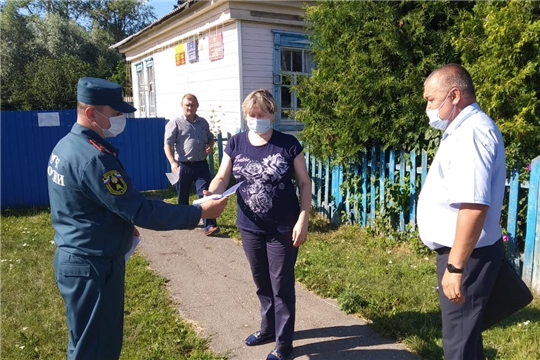 Профилактическая группа провела обход личных жилых домов, расположенных на территории Акчикасинского сельского поселения
