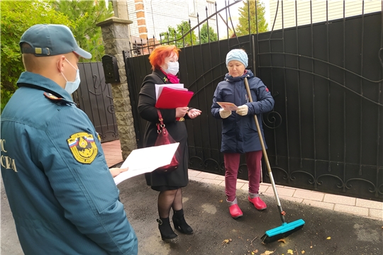В рамках профилактики пожаров в частном секторе проведен обход 41 домовладения