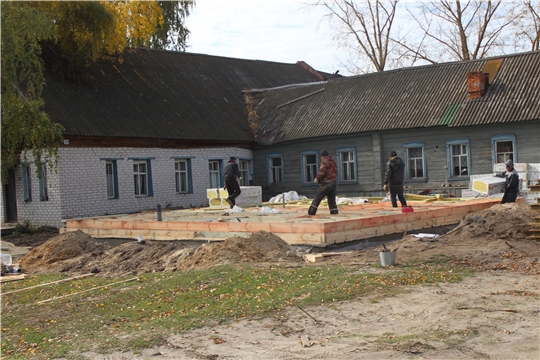 В Алатырском районе строится фельдшерско-акушерский пункт