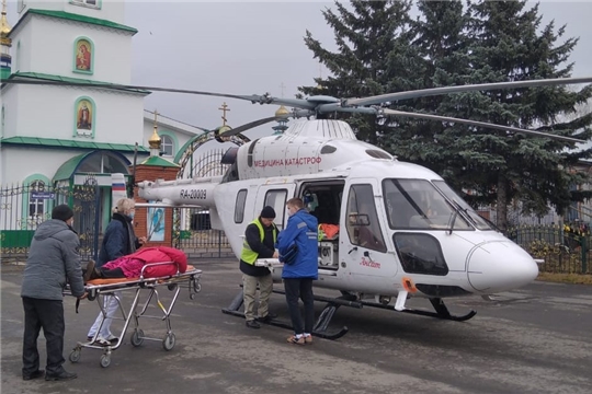 «Воздушная скорая» доставила пациента в Республиканскую клиническую больницу