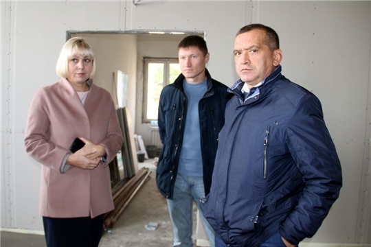 Министр культуры Светлана Каликова проинспектировала строительство Дома культуры в Моргаушском районе