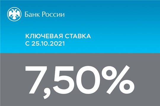 Банк России принял решение повысить ключевую ставку на 75 б.п., до 7,50% годовых