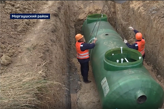 В деревне Тренькино Моргаушского района завершается строительство новых БОСов