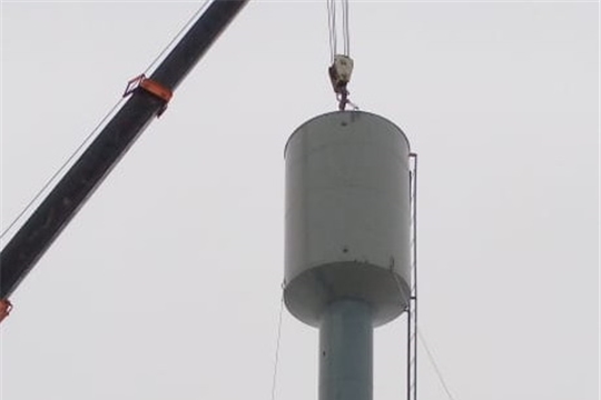 В Цивильском районе продолжается капитальный ремонт водонапорных башен 