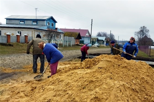 Жители д. Чамыши провели субботник по благоустройству родной деревни