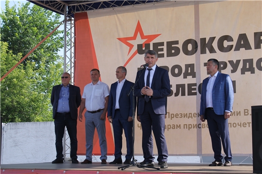 Глава Чувашской Республики Олег Николаев принял участие в мероприятии, посвященном выпуску на линию 60 новых троллейбусов