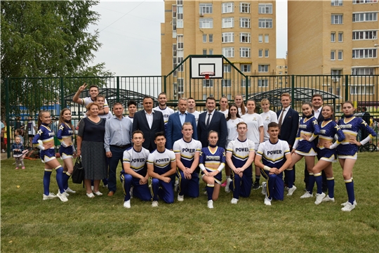Еще одну комплексно отремонтированную дворовую территорию открыли ко Дню города Чебоксары