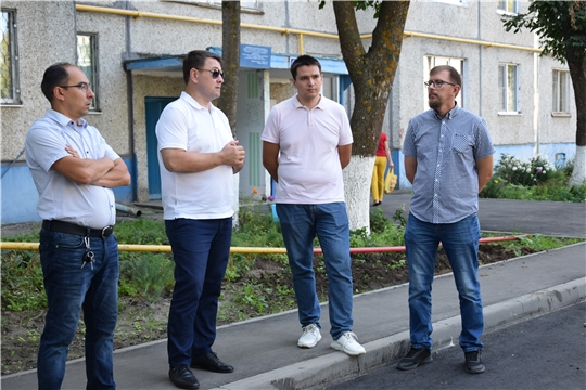 Комиссия осмотрела ход благоустройства по ул. Эльгера и М. Павлова
