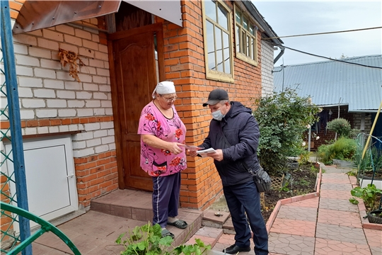В жилом секторе г. Чебоксары состоялся Единый день профилактики пожарной безопасности