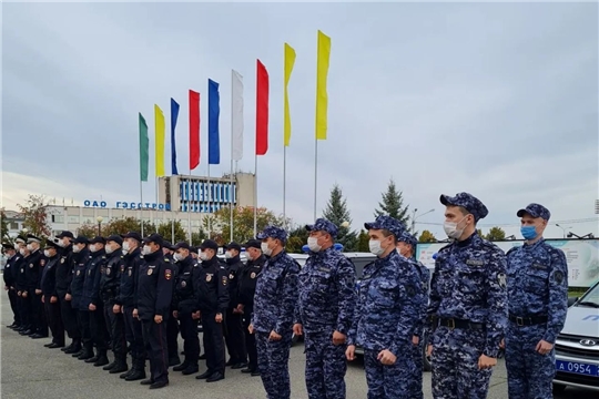 14 сентября состоялся развод нарядов полиции на службу по охране общественного порядка и безопасности