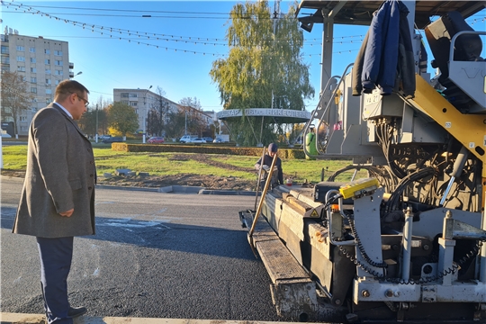 В Новочебоксарске завершается ремонт дороги по ул. Советская  в рамках нацпроекта «Безопасные качественные дороги»