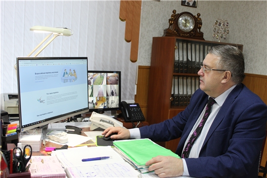 Глава администрации Порецкого района Евгений Лебедев принял участие во Всероссийской переписи населения