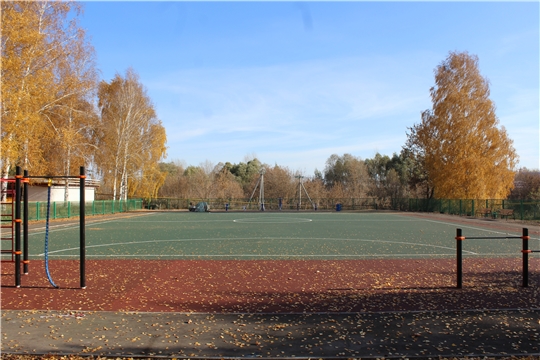 Завершено строительство спортивной площадки по улице Юбилейная 