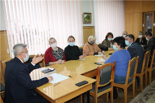 Совещание в администрации Шумерлинского района по вопросу планирования бюджета по программе "Инициативное бюджетирование"