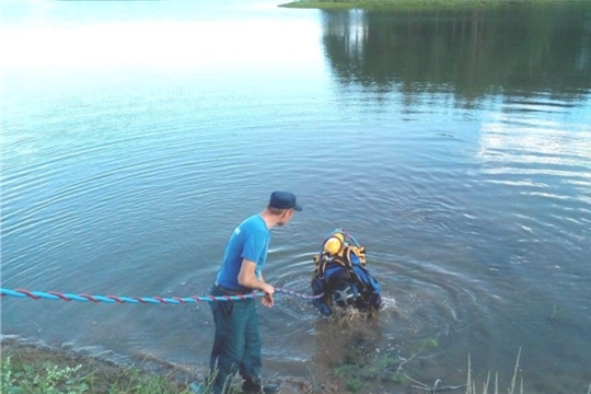 Водолазы исследовали и очистили дно места для купания на водоеме реки Укша в деревне Новое Муратово Тегешевского сельского поселения