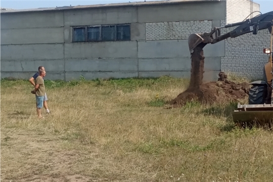 В деревнях Кульгеши и Чегедуево Кульгешского сельского поселения ведутся работы по обустройству спортивных площадок