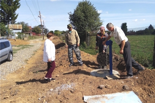 В деревне Козыльяры Тегешевского сельского поселения комиссия приняла новый водопровод