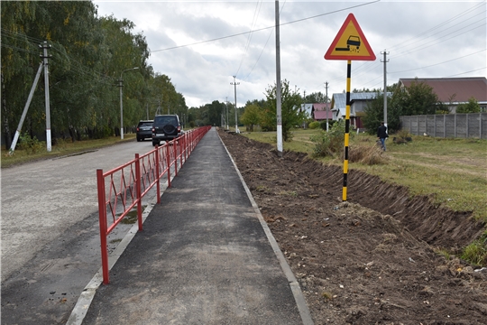 Благоустройство тротуаров по ул. Комсомольской г. Ядрин