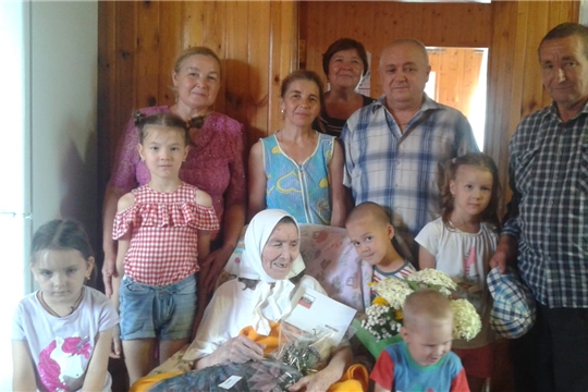 90-летний юбилей отмечает жительница с.Янтиково Димитриева Серафима Димитриевна