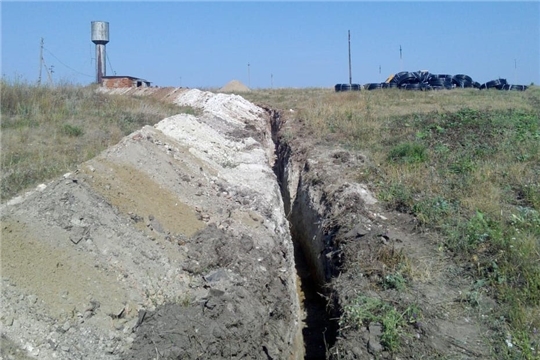 В селе Можарки продолжается строительство водопроводной сети