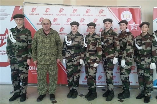 Юнармейцы Чуварлейской школы - участники республиканского слета «Юнармия – это мы!»