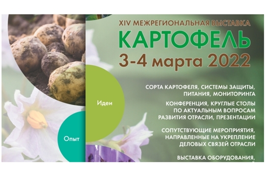 3-4 марта в Чебоксарах пройдет 14-ая межрегиональная выставка «Картофель-2022»