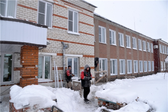 Ход капремонта здания врачебной амбулатории в д.К.Чишма