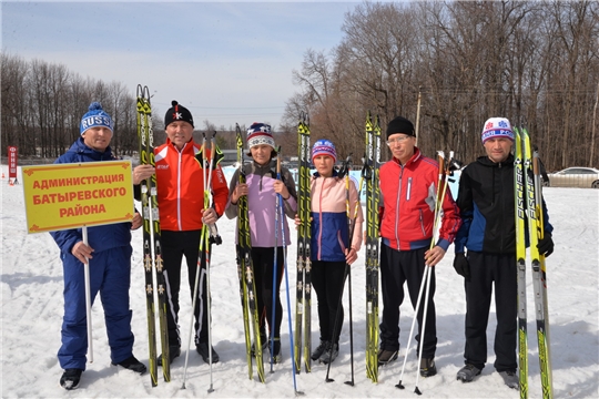 Команда администрации района- на Спартакиаде по лыжным гонкам
