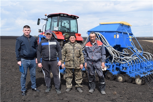 Посевная в Батыревском районе набирает обороты