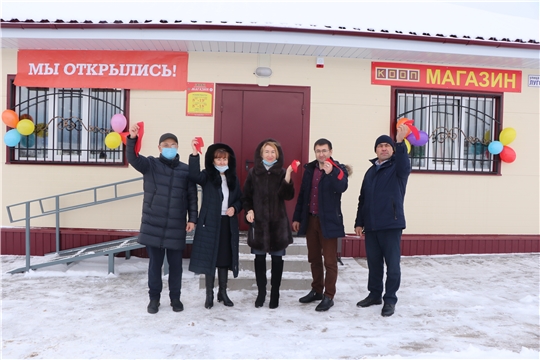 В деревне Пикшик состоялось открытие нового магазина Ишлейского райпо