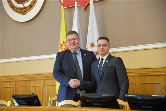 Глава города Чебоксары Олег Кортунов принял участие в третьем внеочередном заседании Молодежного парламента
