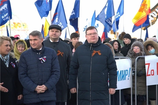 Состоялся митинг-концерт, посвященный воссоединению Крыма с Россией