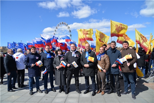Депутаты Чебоксарского городского Собрания депутатов вышли на Первомайское шествие