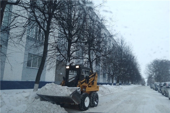 О работах по уборке города от снега…