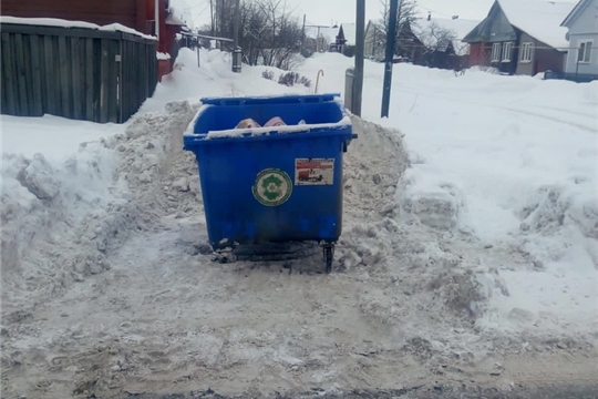 Расчистка города после снегопада, обрушившего на Алатырь вчера, 04.02.2021