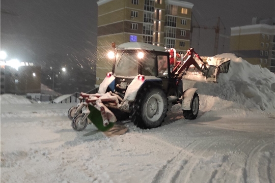 Чебоксары борются со снегопадами