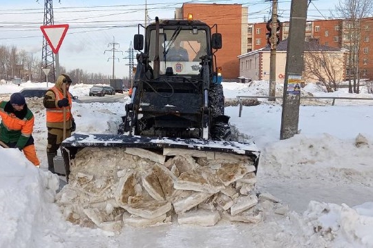 С начала февраля из Чебоксар вывезено 22 тыс. кубометров снега