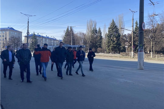 В Чебоксарах проверяют готовность территорий к майским праздникам