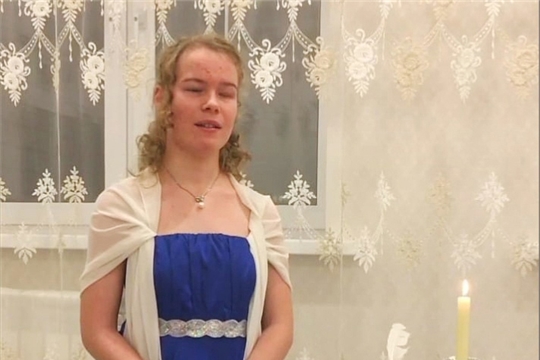 Учащаяся Чебоксарской детской музыкальной школы №2 им.В.П.Воробьева - участница Всероссийской акции "Родные языки народов России"