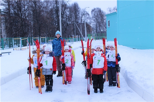 «Лыжня России-2022»: в дошкольных учреждениях города Чебоксары проходит детская лыжня здоровья