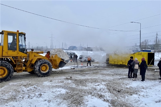 В Чебоксарах в тестовом режиме работает снегоплавилка, обеспечен вывоз снега на полигон ТКО
