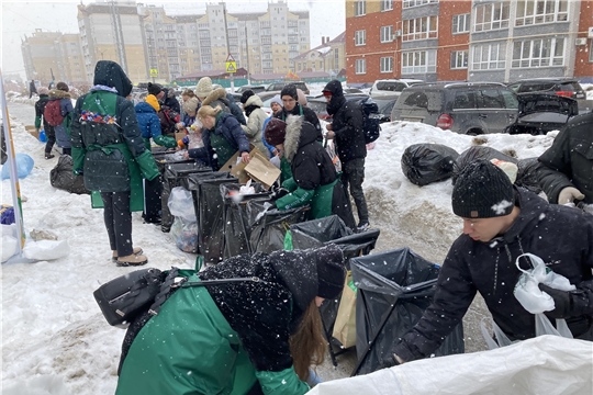 40 остановок по сбору вторсырья сделала «Экомаршрутка» в Чебоксарах и Новочебоксарске