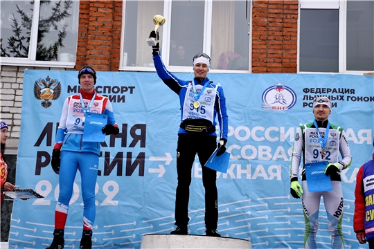 Алексей Петров - победитель центрального старта XL открытой Всероссийской массовой лыжной гонки «Лыжня России-2022» в Чувашской Республике