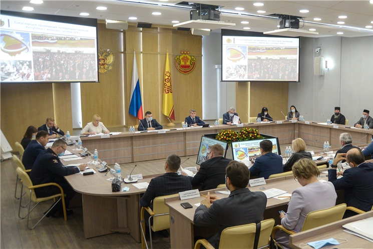 Заседание Совета по межнациональным и межконфессиональным отношениям в Чувашской Республике