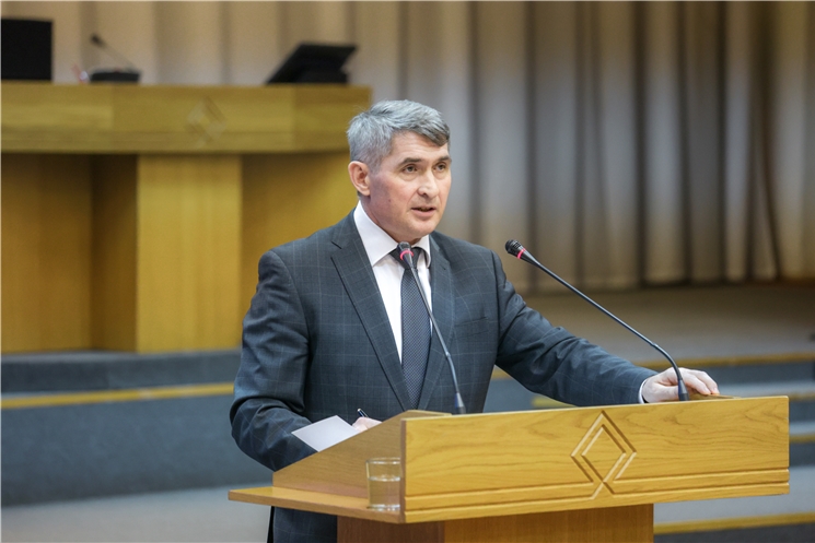 Олег Николаев выступил с Отчетом о деятельности Кабинета Министров Чувашии за 2021 год