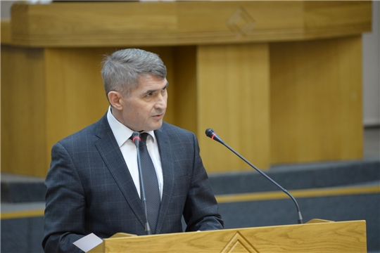 Глава Чувашии Олег Николаев представил депутатам Госсовета отчет о работе правительства за 2021 год