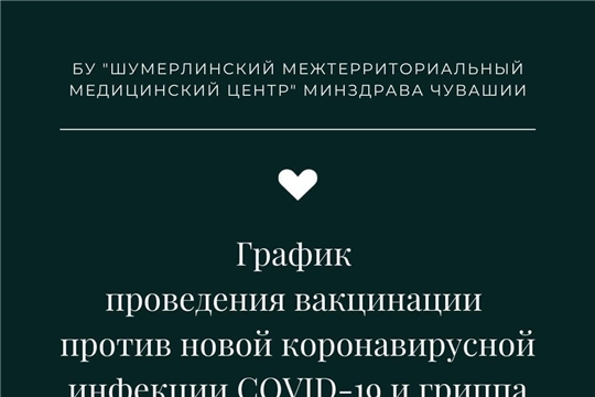 График работ мобильных бригад по вакцинации против новой коронавирусной инфекции COVID-19