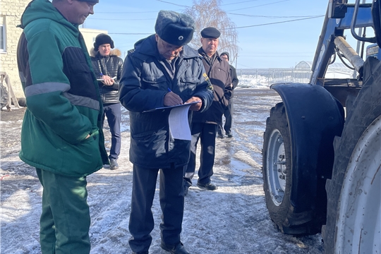 Технический осмотр на предприятиях АПК Комсомольского района