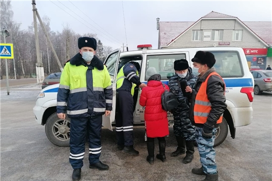 На территории Ибресинского района прошел профилактический рейд «Пешеход. Пешеходный переход»